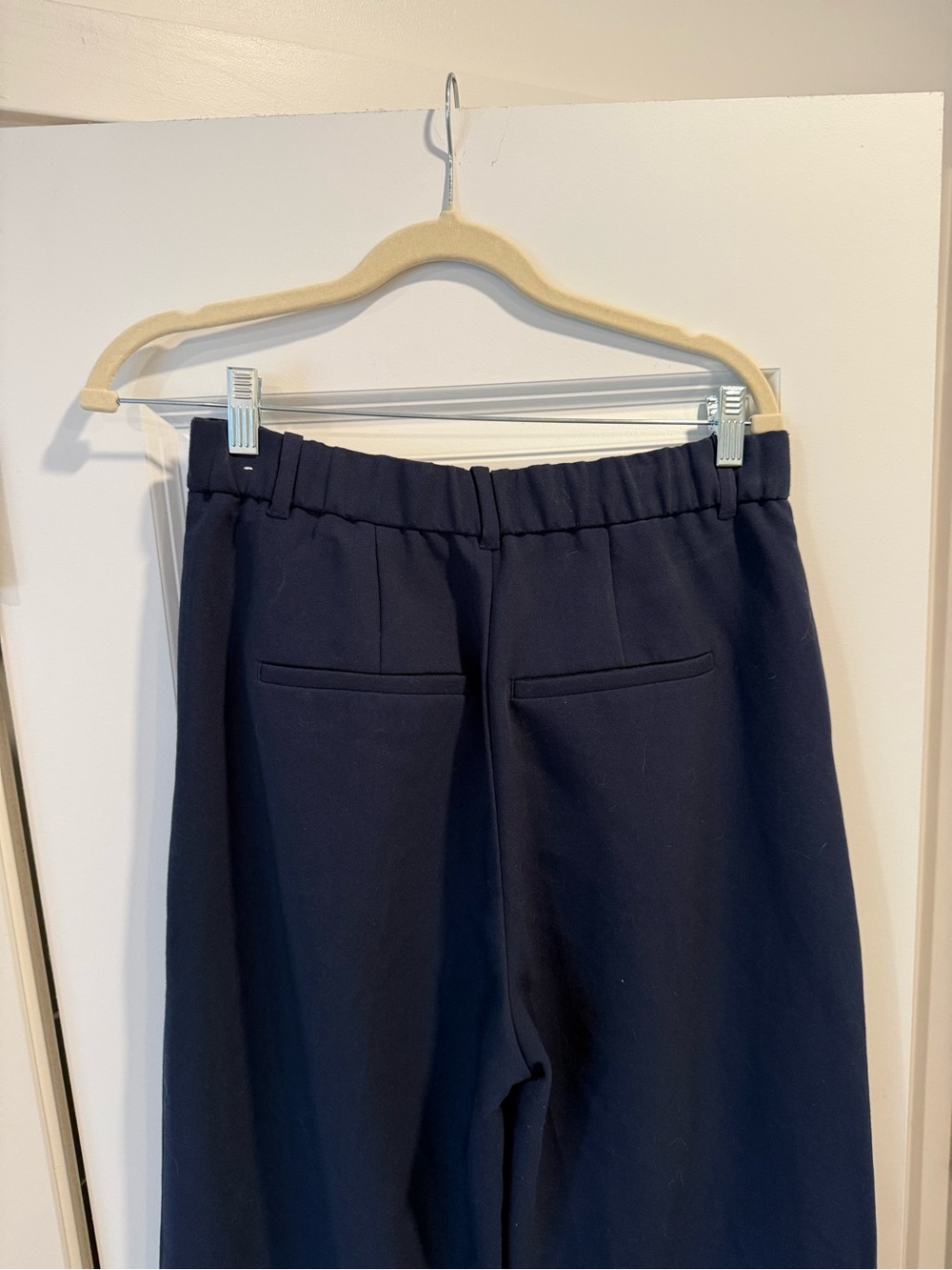 Abercrombie & Fitch Navy Sloane Tailored Wide Leg Pant - Picture 5 of 5